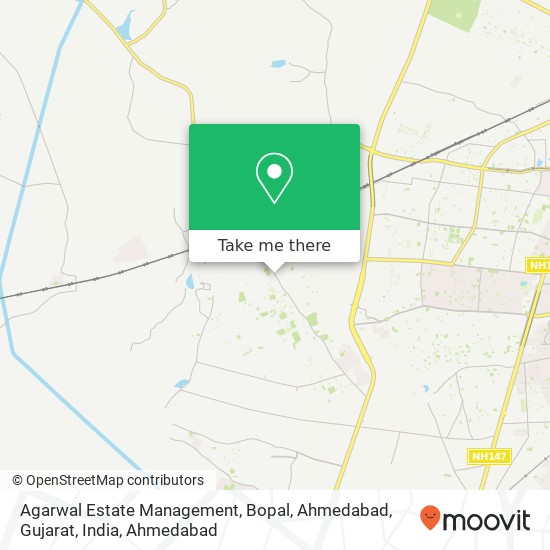 Agarwal Estate Management, Bopal, Ahmedabad, Gujarat, India map