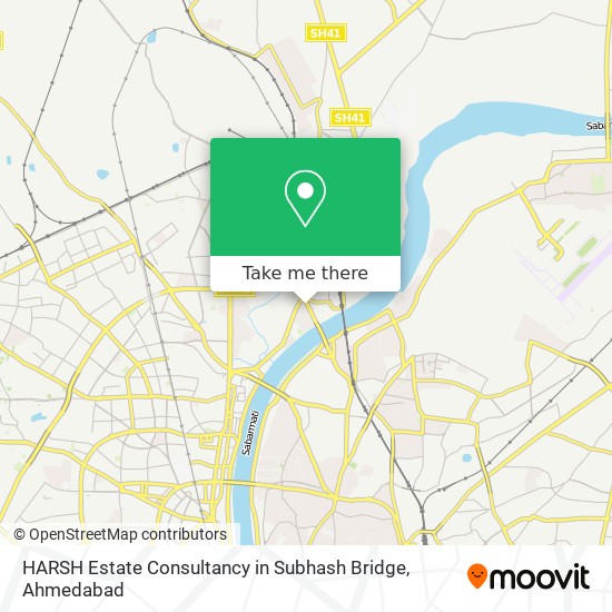 HARSH Estate Consultancy in Subhash Bridge map