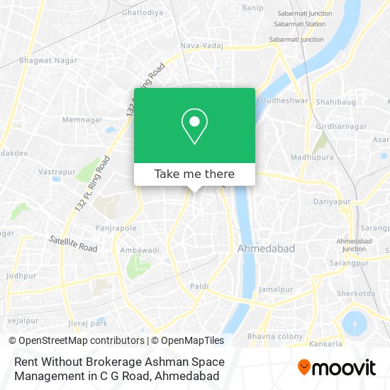 Rent Without Brokerage Ashman Space Management in C G Road map