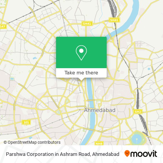 Parshwa Corporation in Ashram Road map