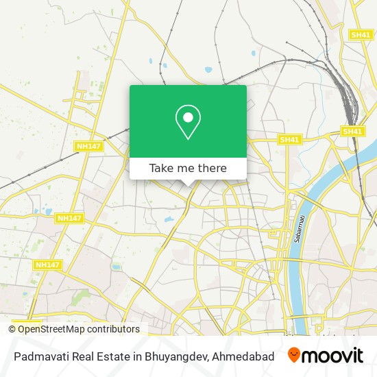 Padmavati Real Estate in Bhuyangdev map