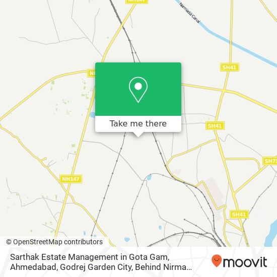 Sarthak Estate Management in Gota Gam, Ahmedabad, Godrej Garden City, Behind Nirma University, Off map