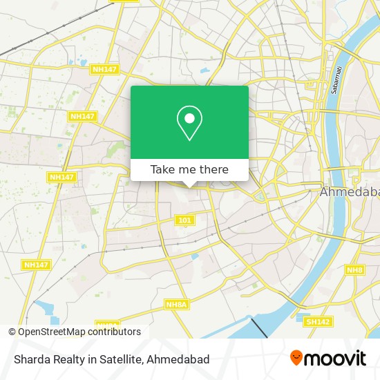 Sharda Realty in Satellite map