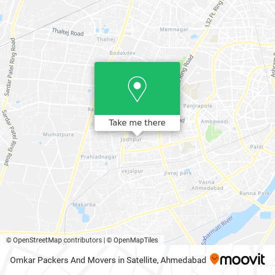 Omkar Packers And Movers in Satellite map