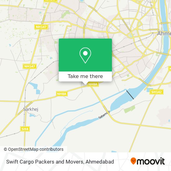 Swift Cargo Packers and Movers map