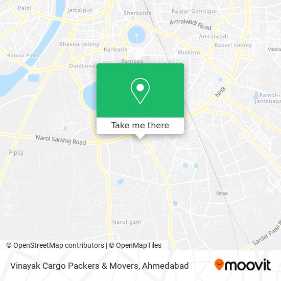 Vinayak Cargo Packers & Movers map