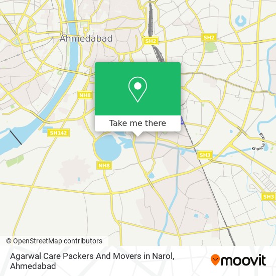 Agarwal Care Packers And Movers in Narol map