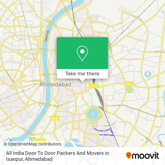 All India Door To Door Packers And Movers in Isanpur map
