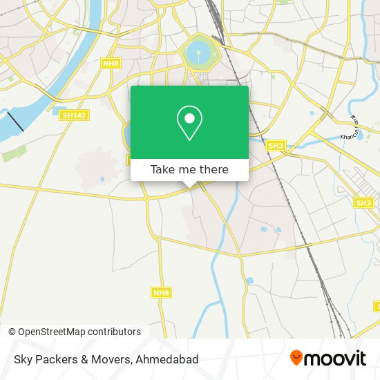 Sky Packers & Movers map