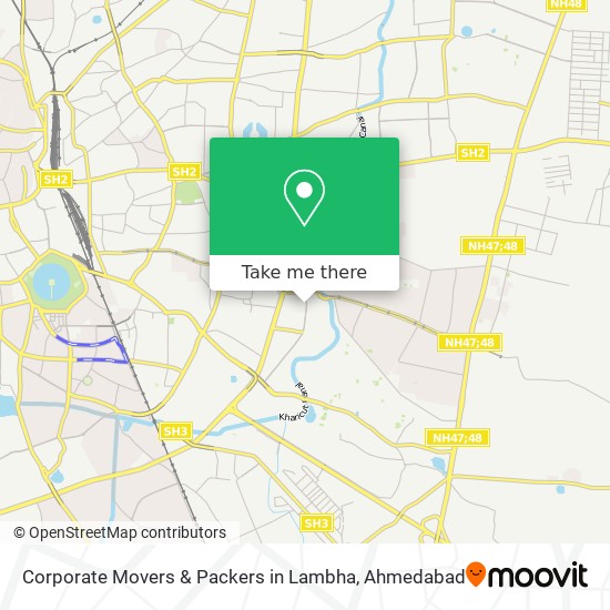 Corporate Movers & Packers in Lambha map