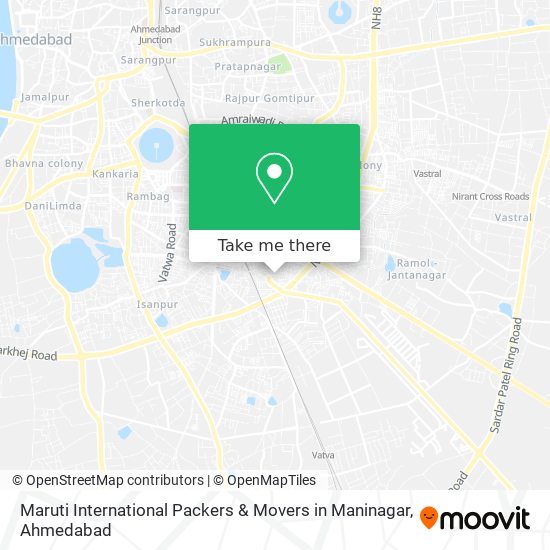 Maruti International Packers & Movers in Maninagar map