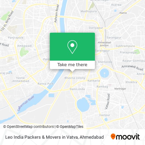 Leo India Packers & Movers in Vatva map