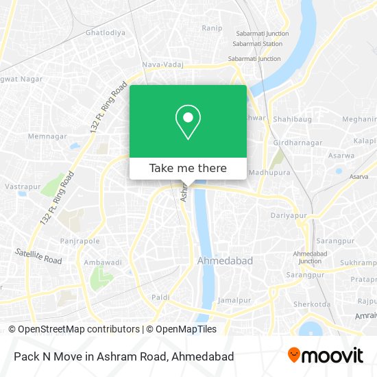Pack N Move in Ashram Road map