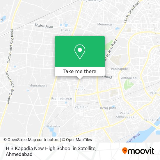 H B Kapadia New High School in Satellite map