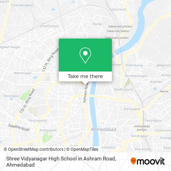 Shree Vidyanagar High School in Ashram Road map