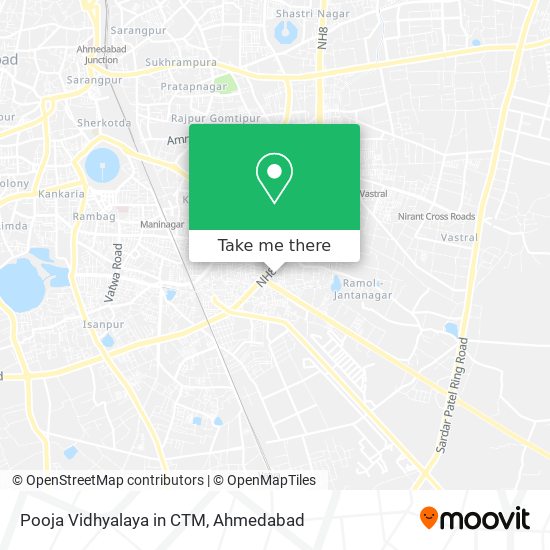 Pooja Vidhyalaya in CTM map