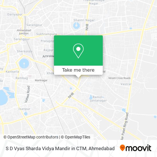 S D Vyas Sharda Vidya Mandir in CTM map