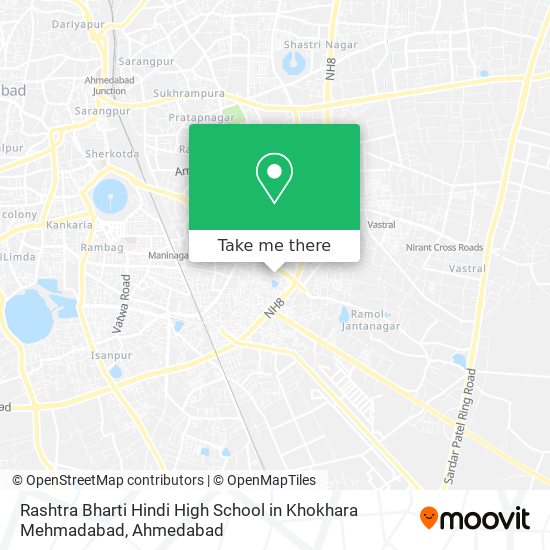 Rashtra Bharti Hindi High School in Khokhara Mehmadabad map