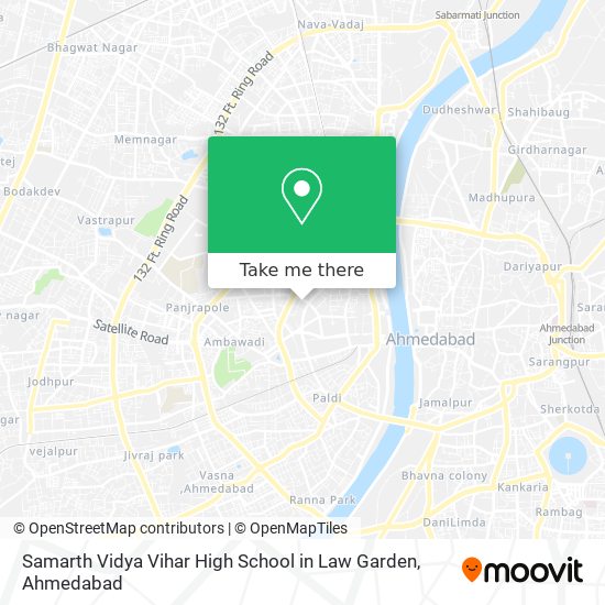 Samarth Vidya Vihar High School in Law Garden map