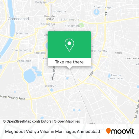 Meghdoot Vidhya Vihar in Maninagar map