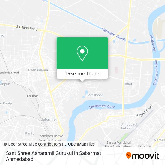 Sant Shree Asharamji Gurukul in Sabarmati map