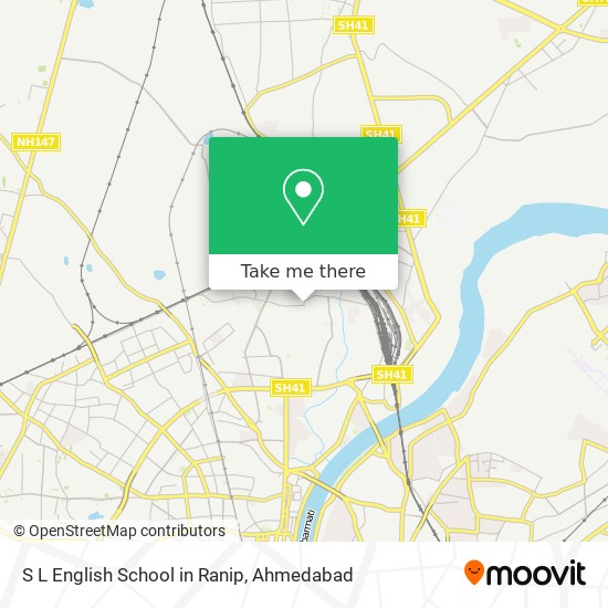 S L English School in Ranip map