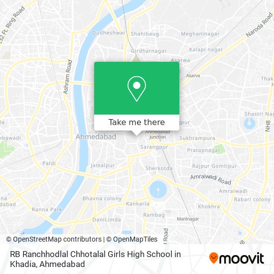 RB Ranchhodlal Chhotalal Girls High School in Khadia map