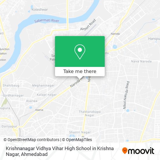 Krishnanagar Vidhya Vihar High School in Krishna Nagar map