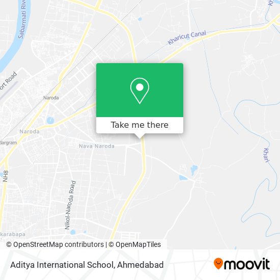 Aditya International School map