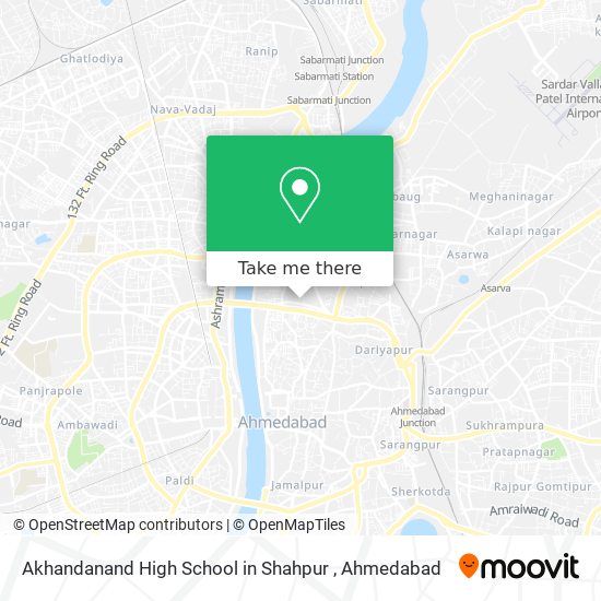 Akhandanand High School in Shahpur map