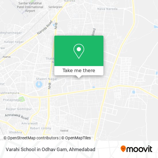 Varahi School in Odhav Gam map