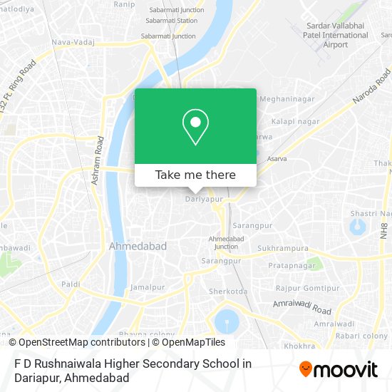 F D Rushnaiwala Higher Secondary School in Dariapur map