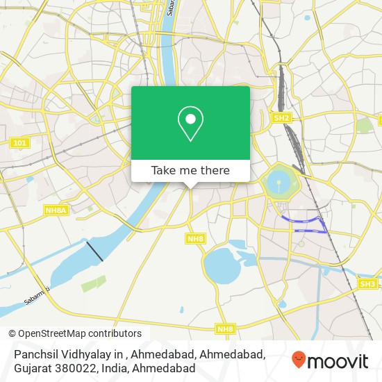 Panchsil Vidhyalay in , Ahmedabad, Ahmedabad, Gujarat 380022, India map