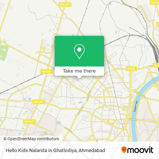 Hello Kids Nalanda in Ghatlodiya map