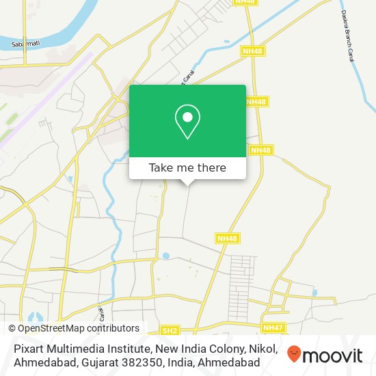 Pixart Multimedia Institute, New India Colony, Nikol, Ahmedabad, Gujarat 382350, India map