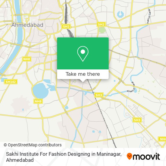 Sakhi Institute For Fashion Designing in Maninagar map