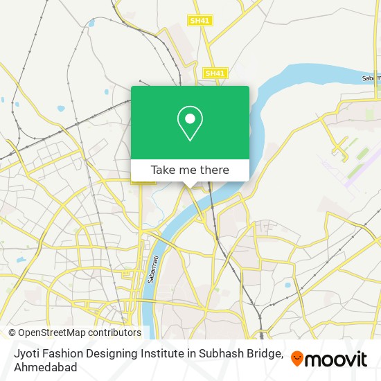 Jyoti Fashion Designing Institute in Subhash Bridge map