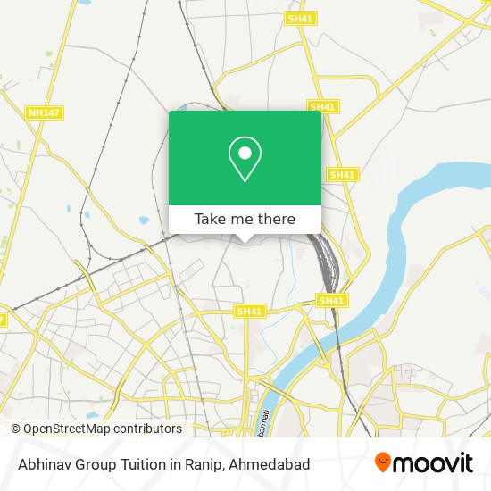 Abhinav Group Tuition in Ranip map