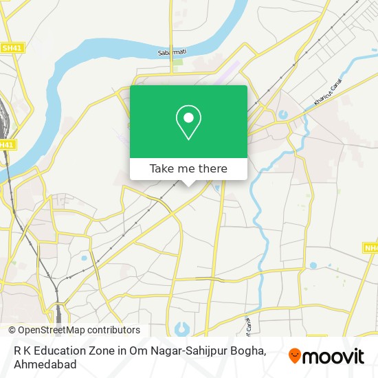 R K Education Zone in Om Nagar-Sahijpur Bogha map