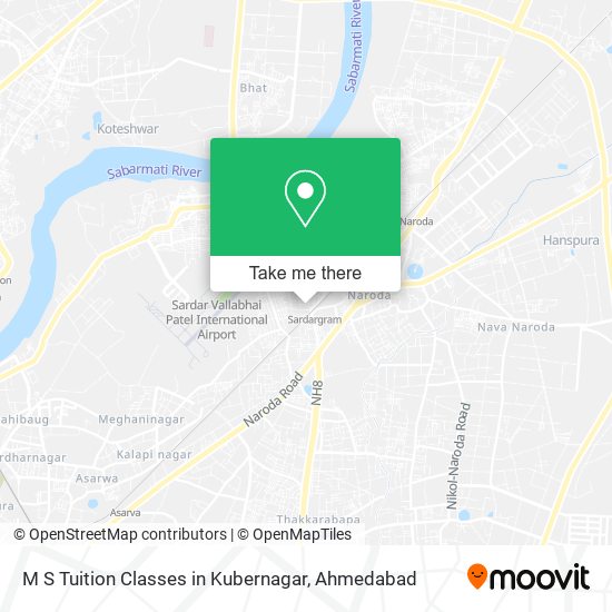 M S Tuition Classes in Kubernagar map