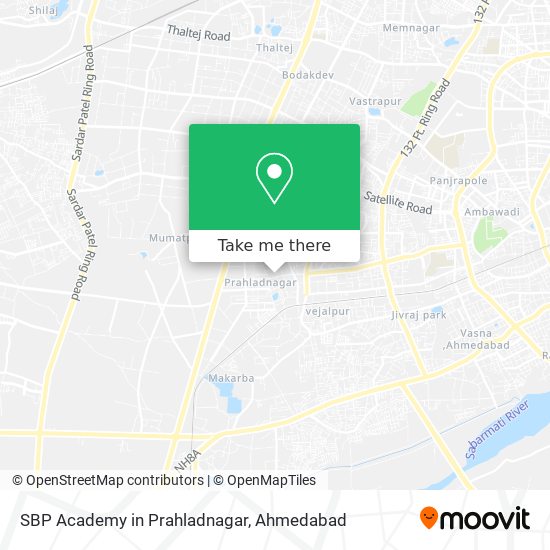 SBP Academy in Prahladnagar map