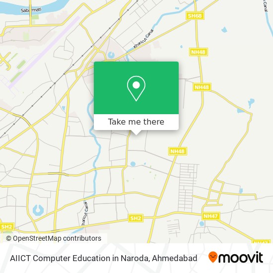 AIICT Computer Education in Naroda map