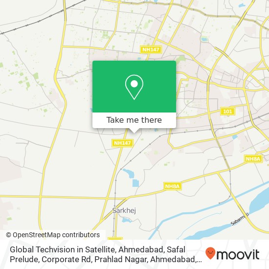 Global Techvision in Satellite, Ahmedabad, Safal Prelude, Corporate Rd, Prahlad Nagar, Ahmedabad, G map