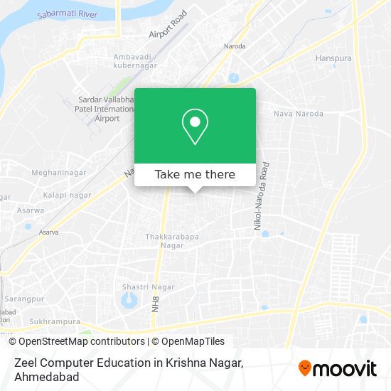 Zeel Computer Education in Krishna Nagar map