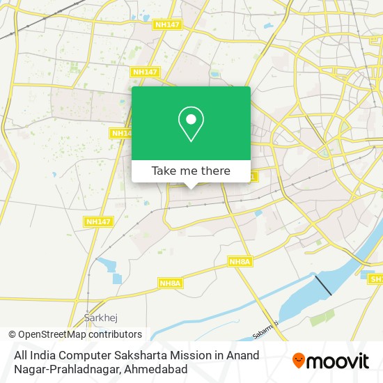 All India Computer Saksharta Mission in Anand Nagar-Prahladnagar map