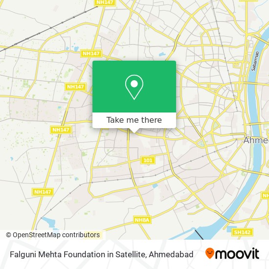 Falguni Mehta Foundation in Satellite map