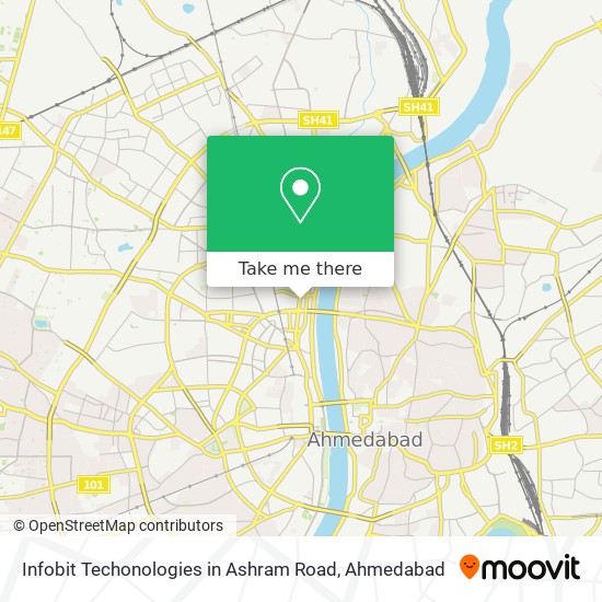 Infobit Techonologies in Ashram Road map