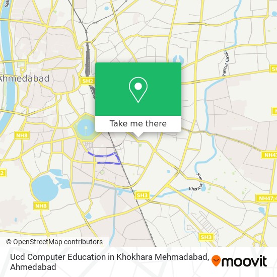 Ucd Computer Education in Khokhara Mehmadabad map