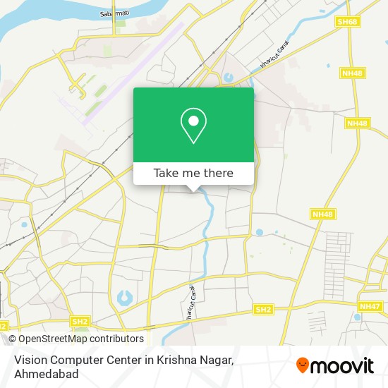 Vision Computer Center in Krishna Nagar map