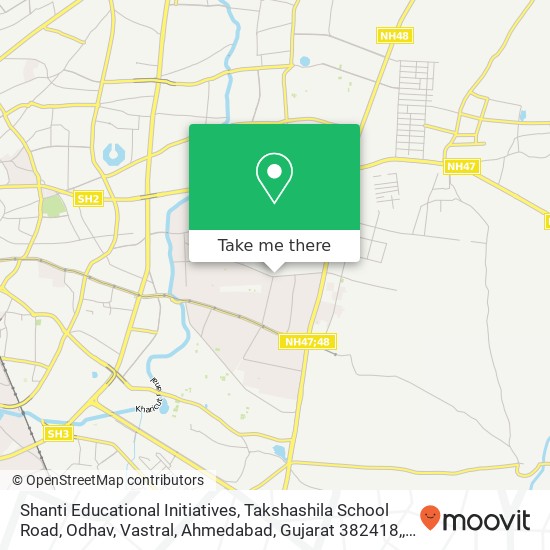Shanti Educational Initiatives, Takshashila School Road, Odhav, Vastral, Ahmedabad, Gujarat 382418, map